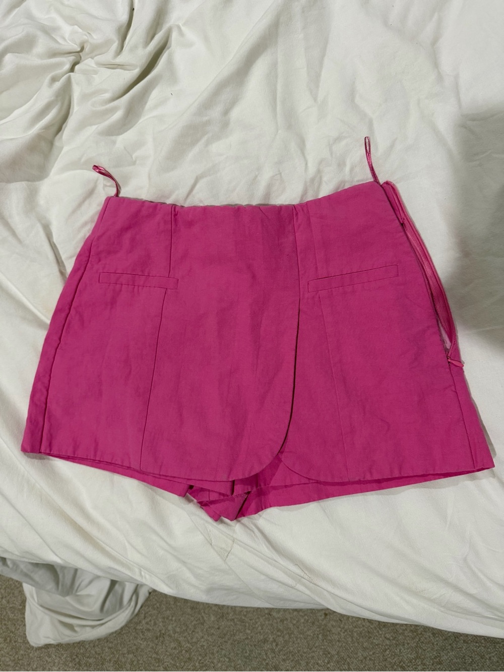 Zara Bright Pink Skort Shorts